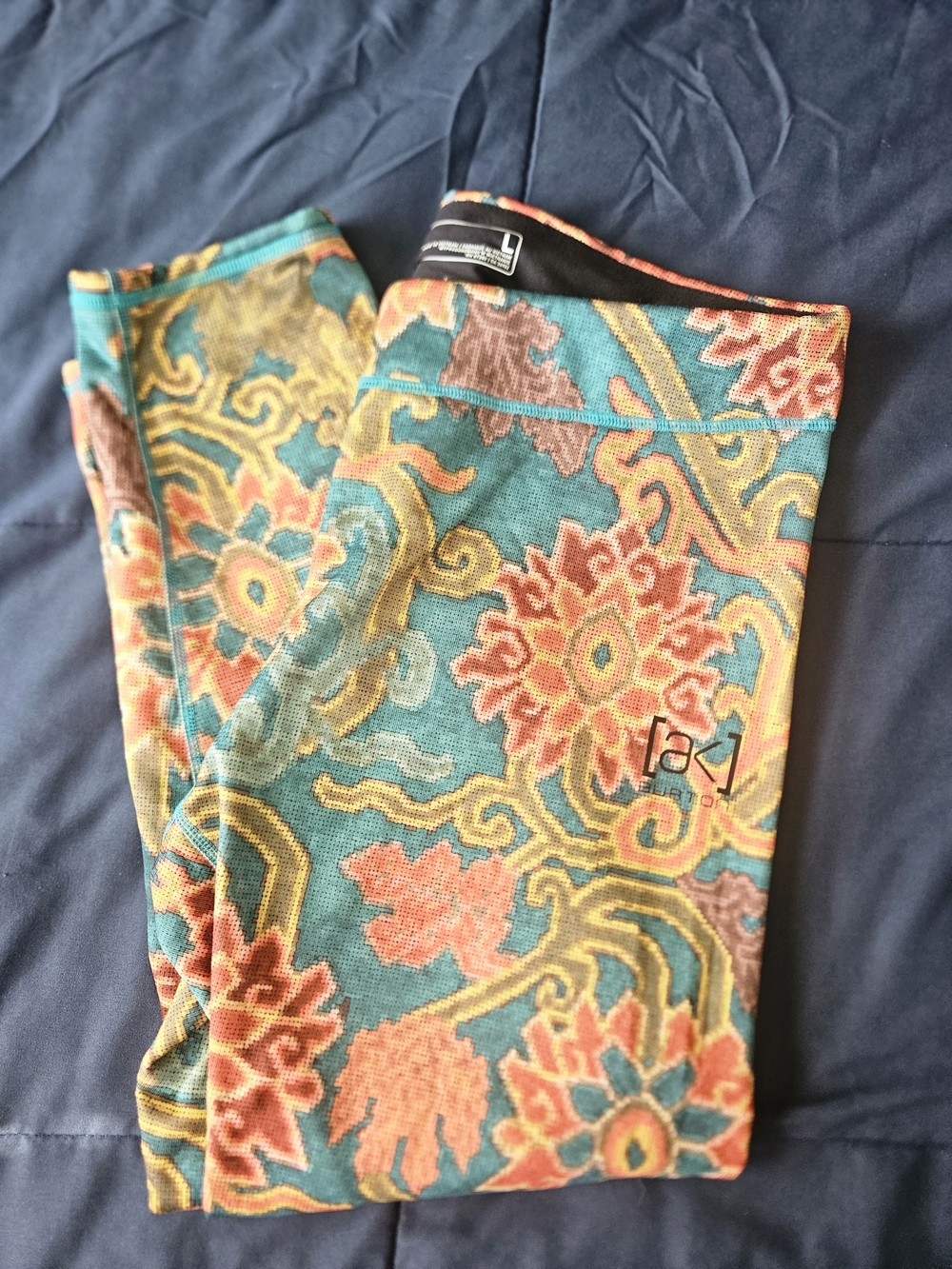 Burton Floral Teal & Coral Base Layer